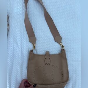 Tan Leather Shoulder Bag